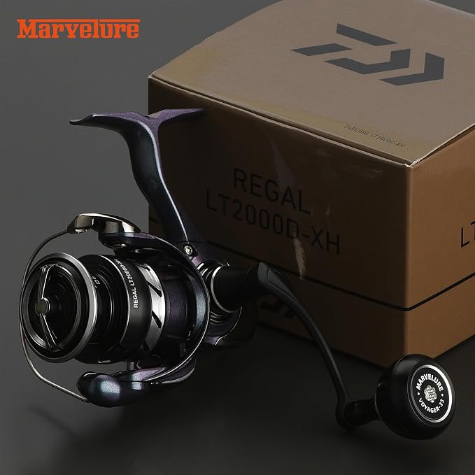 Locked-Type Power Handle (Hexagon Shaft) Compatible for Daiwa Revros LT Crossfire LT Legalis LT Regal LT Laguna LT Eliminator QR Spinning Reels