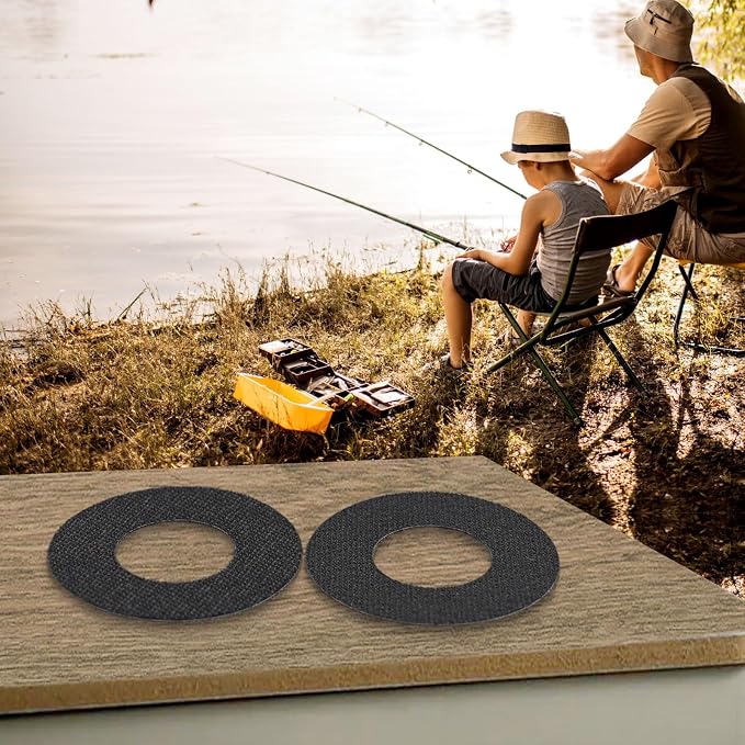 2 Pieces Carbon Fiber Drag Washers For Baitcasting Drum Fishing Reel Brake Pads 31Mm 34Mm Sizes Black High Durability Repair Kit(34mm*16mm*0.5mm)