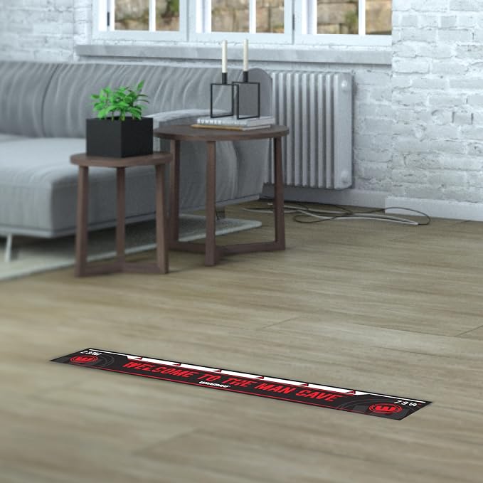 Winmau Darts Oche Line - High Visibility Throw Line Marker with Toe Markers for Consistent Stance - Self-Adhesive, Sticks to Hard Floors (Wood/Tile/Laminate) - Regulation Distance