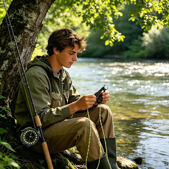 Fly Fishing Magnetic Fly Threader | On-Water Rigging Tool for Fast Knot Tying, Fits Most Hooks & Tippets