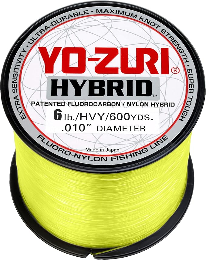 Yo-Zuri 6 HB 600 YL Hybrid High Vis Yellow 600Yd 6Lb