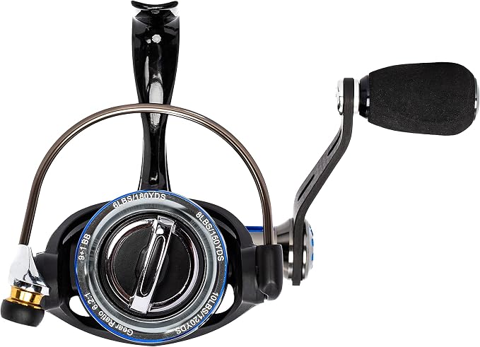Ardent Bolt 1000-3000 Spinning Fishing Reel/High Speed Gear Ratio / 9+1 Ball Bearing Design/Lightweight Aluminum Frame /10-12lb 120 Yard line / 11-15 lbs. Drag