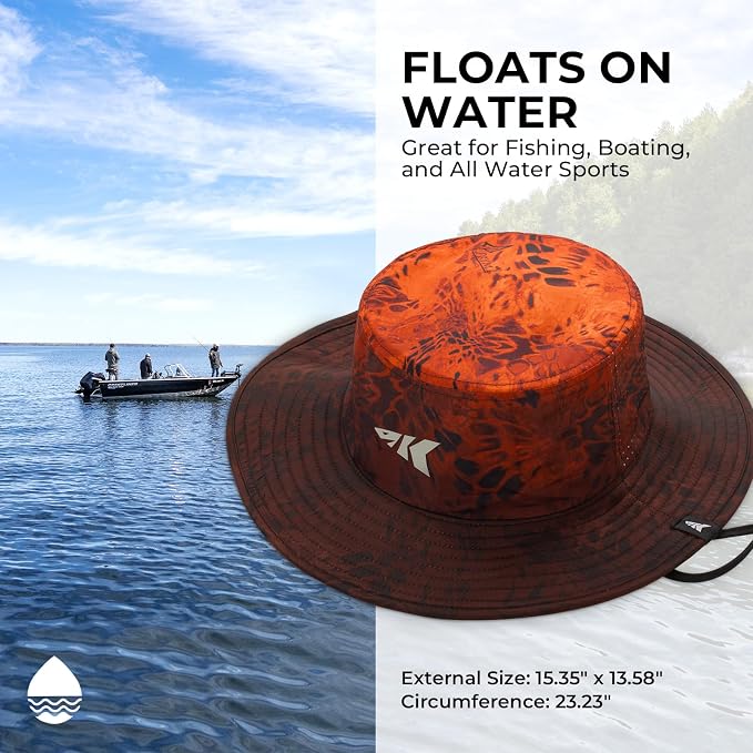 KastKing Sol Armis UPF 50 Boonie Hat - Sun Protection Hat, Fishing Hat, Beach & Hiking Hat, Paddling