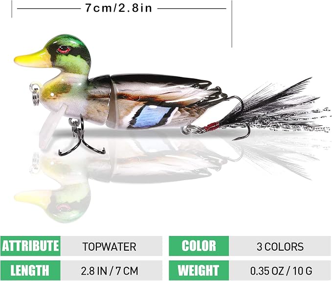 TRUSCEND Swimmax Easy Catch Fishing Lures with BKK Hooks, Wiggling, Vibrating, Rattling and Gurgling for More Bites, Heavy-Duty Dyneema Fiber Jointed Swimbaits for Bass, Trout, Crappie, Walleye, Pike