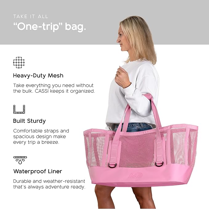 MISSION Boat Gear CASSI Heavy-Duty Outdoor Tote and Waterproof Marine-Grade Mesh Boat Bags