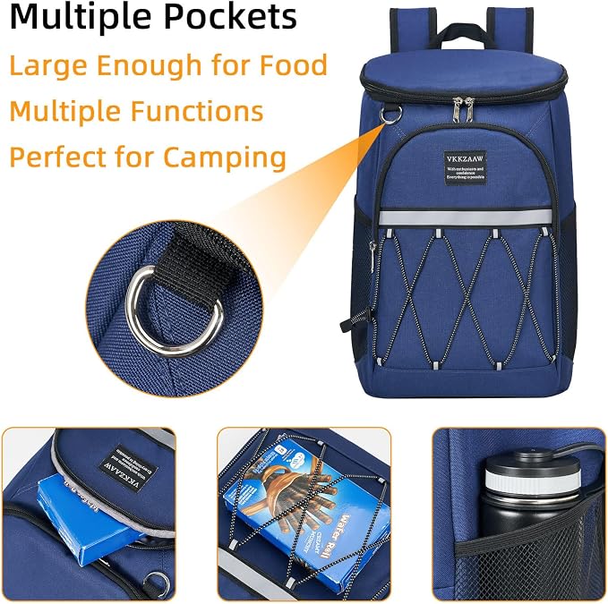 Backpack Cooler Backpack 26 Cans Insulated Leak Proof for Women Men Beach Camping Picnic Fishing Hiking Lunch Backpack Waterproof Cooler
