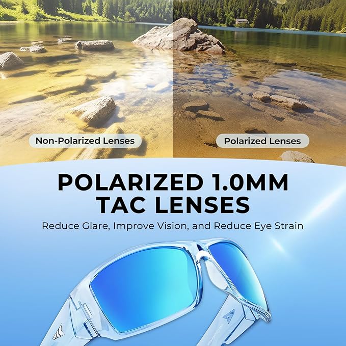 KastKing Iditarod Polarized Sport Sunglasses,PuriVex Protective Lens Coating Fishing Sunglasses For Driving Cycling Running