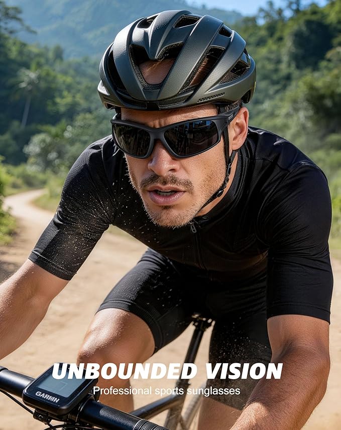 KALIYADI 4 Pack Polarized Sunglasses-Men Sports Sun-glasses: Mens Sunglasses UV Protection for Fishing Driving Cycling