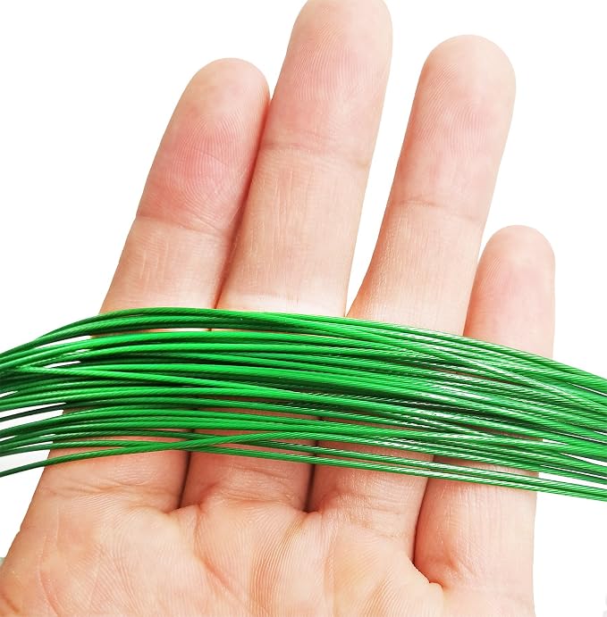 Fishing Wire Leaders for Saltwater: 30pcs Stainless Steel Line Leaders Nylon-Coated 19" - 100 LB High Strength Wire Rig for Shark Barracuda Pike Fishing