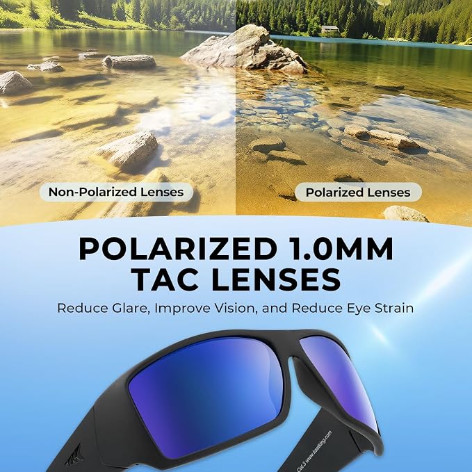 KastKing Iditarod Polarized Sport Sunglasses,PuriVex Protective Lens Coating Fishing Sunglasses For Driving Cycling Running