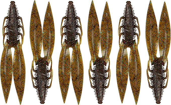 6th Sense – Bodega – Soft Plastic Creature Bait – Bass Fishing – Twin Ridge Tail Action – Multiple Sizes – Made in the USA
