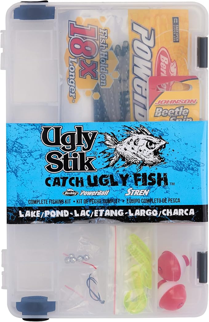 Ugly Stik Catch Ugly Fish Spinning Reel and Fishing Rod Combo Kit