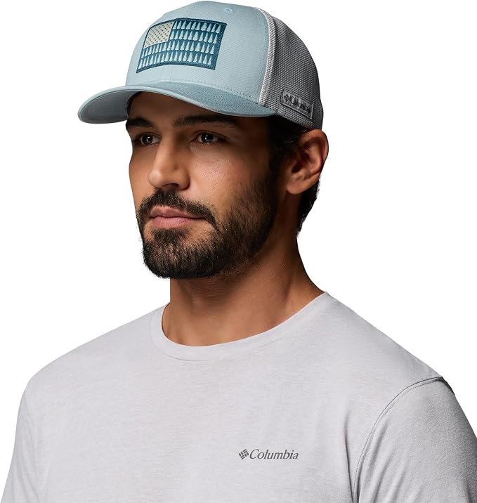 Columbia Unisex Adult PFG Logo Mesh Ball Cap