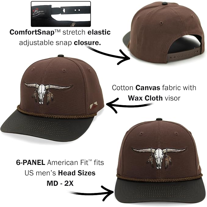Paramount Outdoors Sporting Hat Collection for Men Hunting and Fishing Caps with ComfortSnap