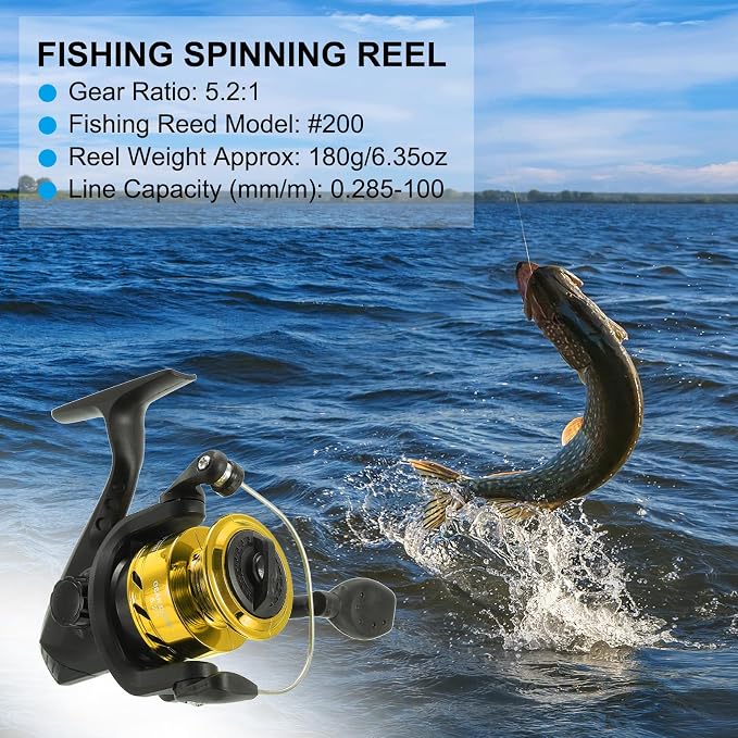 PATIKIL Fishing Reel Left/Right Interchangeable Handle