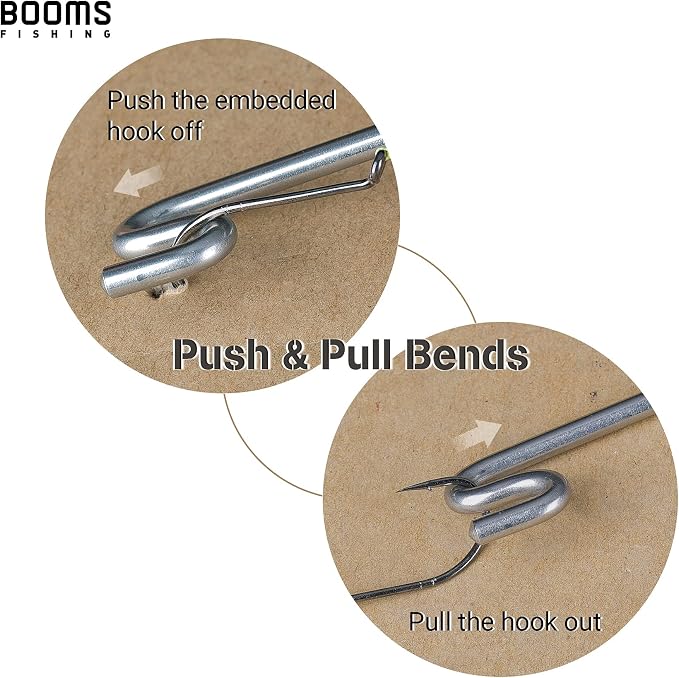 Booms Fishing R08 Fishing Hook Remover Tools Saltwater Dehooker Shark Hook Remover 10 inches