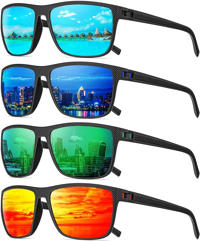 Polarized Sunglasses Men, Mens Sunglasses Polarized UV protection Lightweight Sun Glasses for Driving Fishing Golf