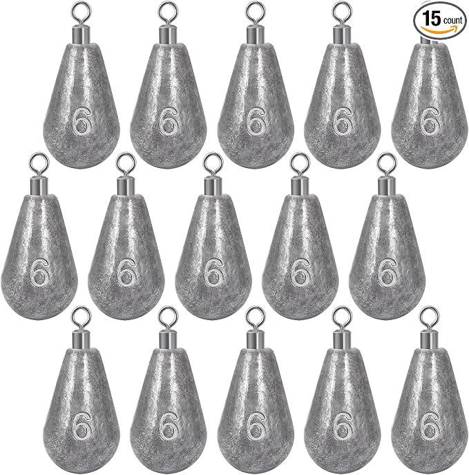 Landhoow Bell Sinkers Weights Casting Swivel Bell Sinkers Fishing Weights Rig for Ocean Saltwater Freshwater Surf Bass Fishing Casting Gear Tackle