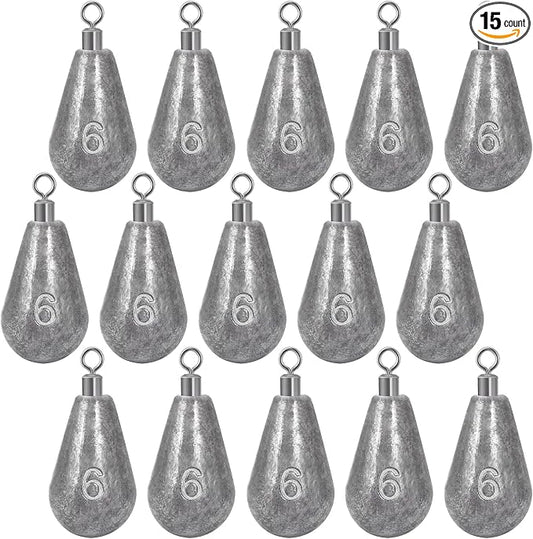 Landhoow Bell Sinkers Weights Casting Swivel Bell Sinkers Fishing Weights Rig for Ocean Saltwater Freshwater Surf Bass Fishing Casting Gear Tackle