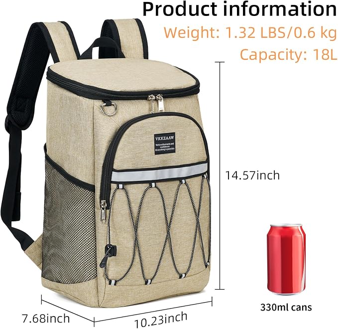 Backpack Cooler Backpack 26 Cans Insulated Leak Proof for Women Men Beach Camping Picnic Fishing Hiking Lunch Backpack Waterproof Cooler