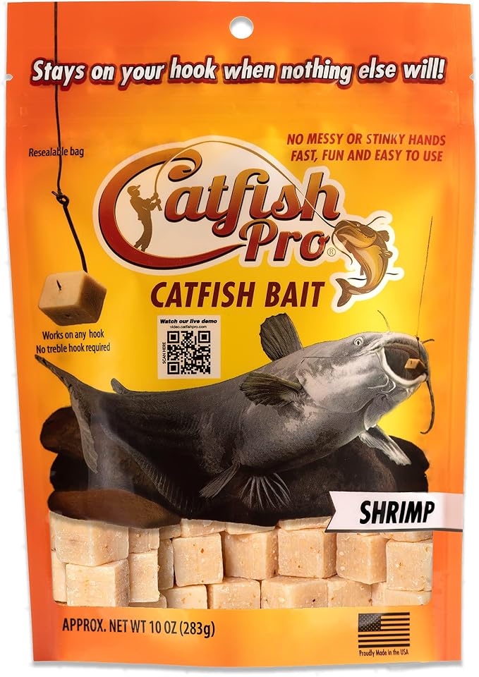 Catfish Pro Catfish Bait - 10oz Bag with 80pcs | Irresistible Scent for Catfish | Mess-Free, Stays On Your Hook When Nothing Else Will | Great for Rod, Reel, Trotline, Jugs & Yoyos Fishing