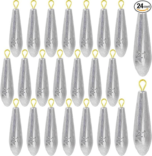 Landhoow Drop Shot Fishing Sinker Weights Kit Freshwater Catfishing Fishing Sinker Bass Casting Removable Line Saltwater Streamlined Snap Weight for Trolling Surf Tackle
