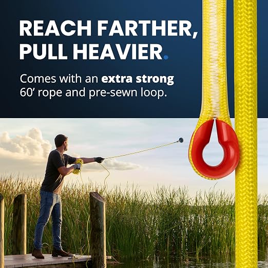 AnglerMag Magnet Fishing Kit - 2000 lbs Double Sided Neodymium Magnetic Fishing Stuff with Rope - 10 PCS Extra Strong Complete Gift Set with eBook, Carabiner, Gloves, Grappling Hook & Carrying Bag
