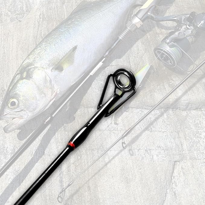 Fiblink 4 Pieces Travel Spinning Rod Medium Carbon Spinning Fishing Rod Portable Fishing Rod