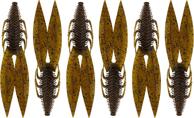 6th Sense – Bodega – Soft Plastic Creature Bait – Bass Fishing – Twin Ridge Tail Action – Multiple Sizes – Made in the USA