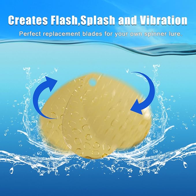 Fishing Spoons Rigs Spinner Blades Baits Kit, 150pcs Willow Colorado Blade Spin DIY Lure Making Supplies for Spinnerbait Bass Walleye Pike Spinner Rigs Making Accessories Set