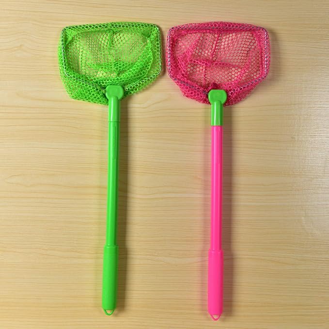 Coopay 2 Pieces Butterflies Fishing Net Catching Bug Floating Bait Beach Nets for Outdoor Playing