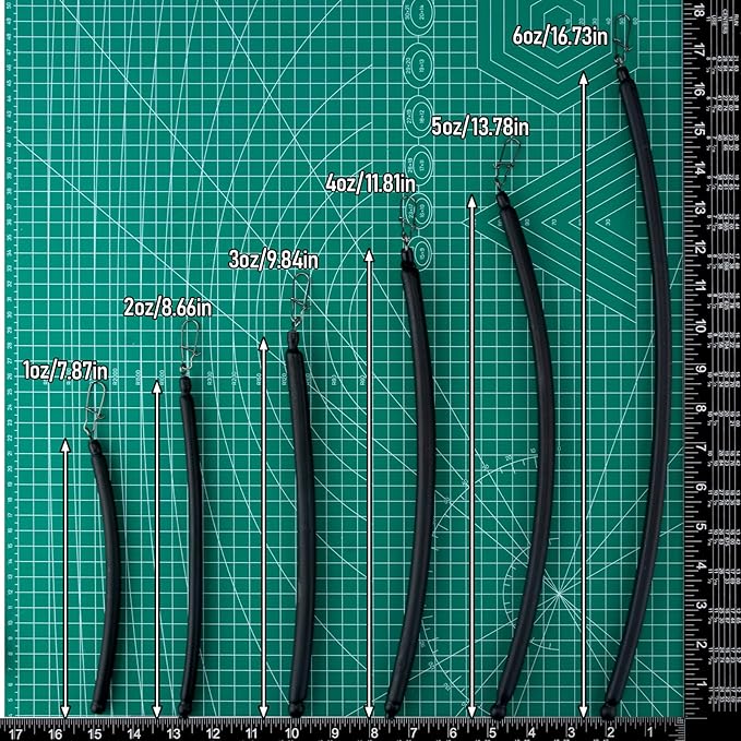Dr.Fish 6 Pack Dragging Weights for Catfishing, Drifting Weight Freshwater Fishing Sinkers Bottom Search Slip Stick Trolling Catfish Tackle Gear