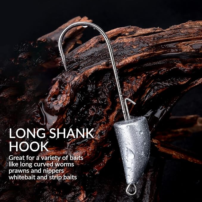 THKFISH Weedless Swimbait Jig Heads for Bass Fishing, Weighted Texas Rig Hook Fishing Hooks Saltwater Freshwater 1/8 oz, 1/6 oz, 1/4 oz, 3/8 oz, 1/2 oz,3/4 oz