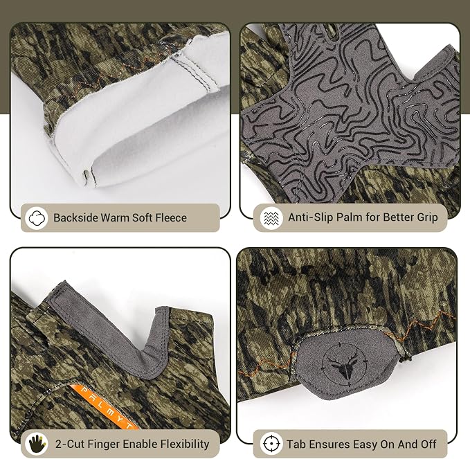 Palmyth Men's Hunting Gloves for Cold Weather and Winter Camo Glove