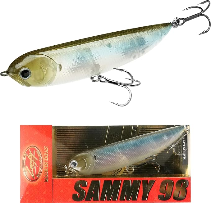 LUCKY CRAFT Sammy 98, Freshwater Lake Bass Fishing Lure, Topwater, Floating, Perfect Walking The Dog, Fishing Gear, Fishing Accessories, Fishing Tackle