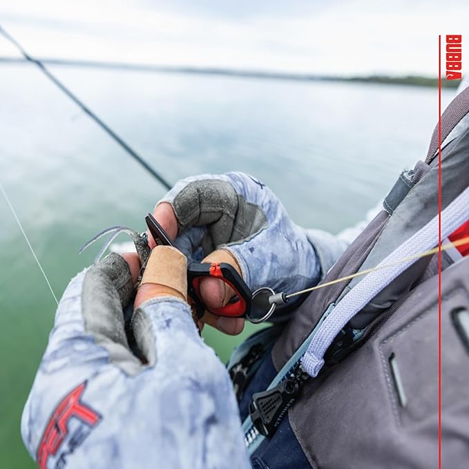 Bubba Micro Fishing Shears with Lanyard, Titanium-Nitride Coated Blades, Cuts through Monofilament, Fluorocarbon, and Braided Line, For Fishing
