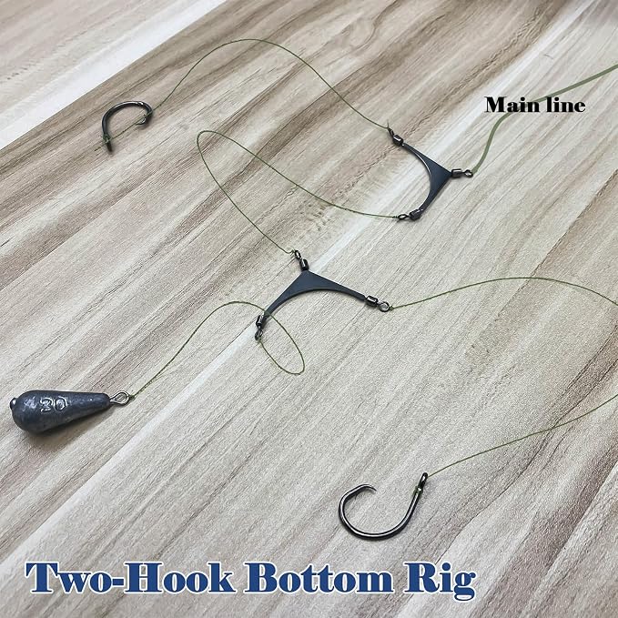FishTrip 3 Way Swivel Fishing - 15pcs 3way Rolling Swivels Fishing Tackle Stainless Steel for Fishing Rigs Saltwater