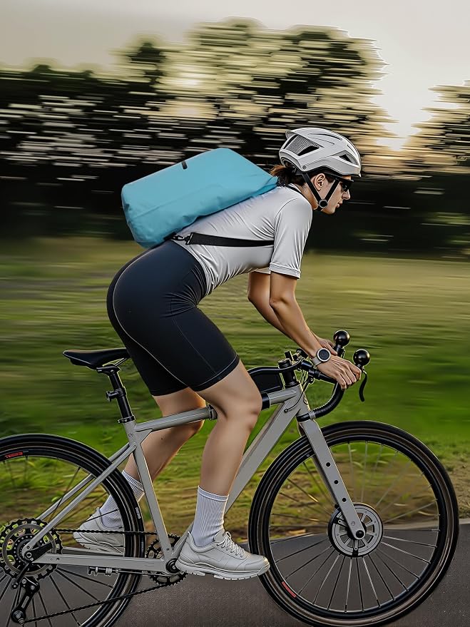 HEETA Waterproof Dry Bag with Front Zippered Pocket for Women Men, 5L/10L/20L/30L/40L Roll Top Lightweight Dry Storage Bag Backpack for Travel, Kayaking, Boating, Rafting, Camping, Hiking & Beach