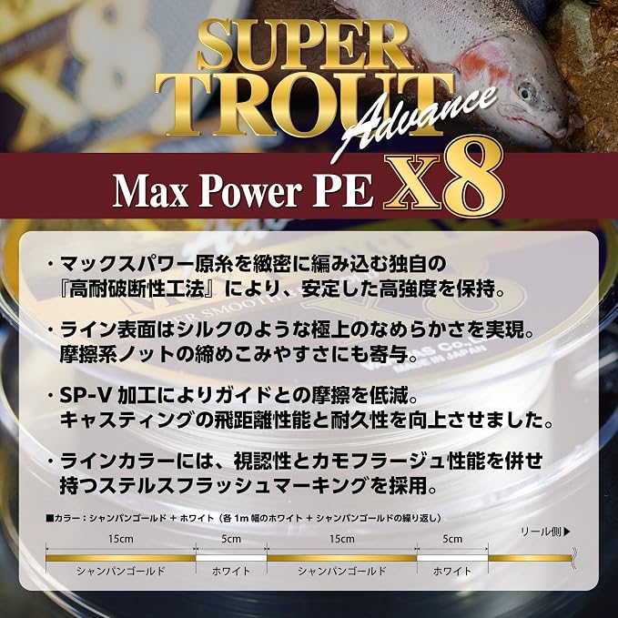 VARIVAS Super Trout Advance Max Power PE x8