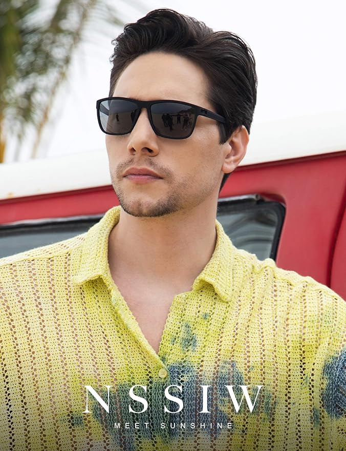 NSSIW Mens-Sunglasses Polarized Sunglasses Men : Classic Sun Glasses with UV Protection for Driving Fishing Golf 4 Packs
