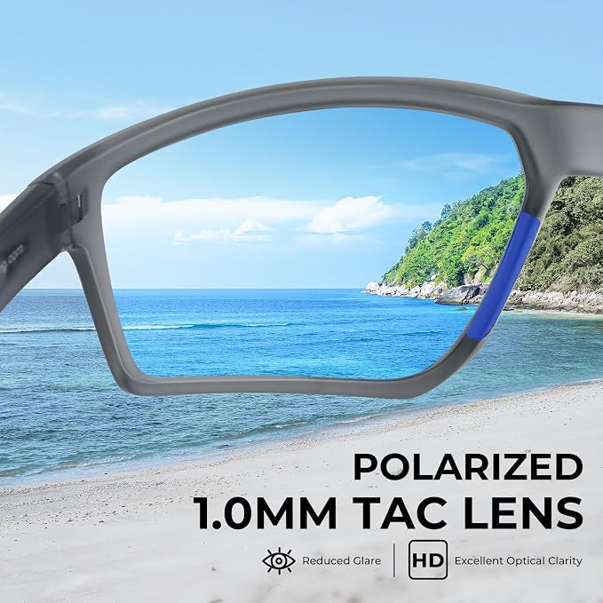 KastKing Osage Polarized Sport Sunglasses for Men and Women, Ideal for Driving Fishing Cycling Running, UV Protection