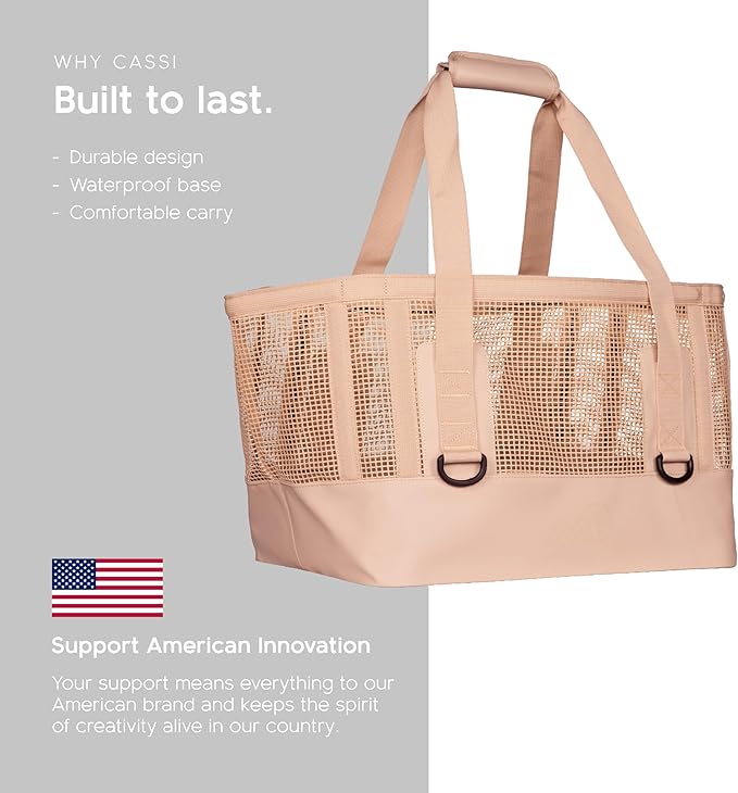 MISSION Boat Gear CASSI Heavy-Duty Outdoor Tote and Waterproof Marine-Grade Mesh Boat Bags