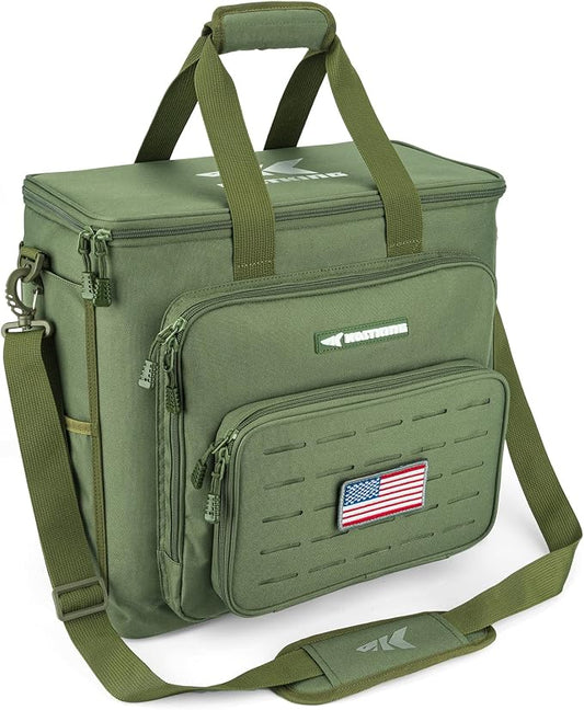 KastKing Fishing Tackle Bags - Saltwater & Freshwater Fishing Bags - Water Resistant, Padded Shoulder Strap - Gear Storage