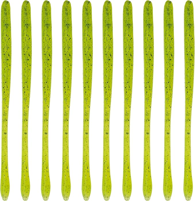 6th Sense – Bounce Worm Bass Fishing Lure Soft Plastic Worm for Wacky Neko Drop Shot Texas Rig