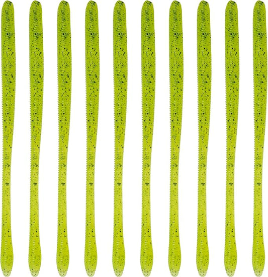 6th Sense – Bounce Worm Bass Fishing Lure Soft Plastic Worm for Wacky Neko Drop Shot Texas Rig