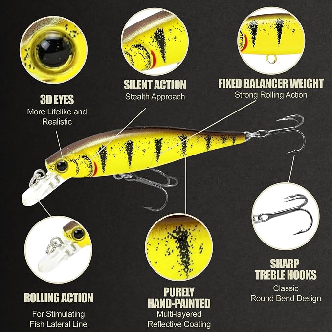 LUCKY CRAFT Pointer 78SP Fishing Lures, 3” Jerkbait Freshwater Bass & Trout Lures, Suspending 4ft–5ft Depth, Jerkbait with Walk-the-Dog Action, Precision Bass Fishing Gear and Accessories