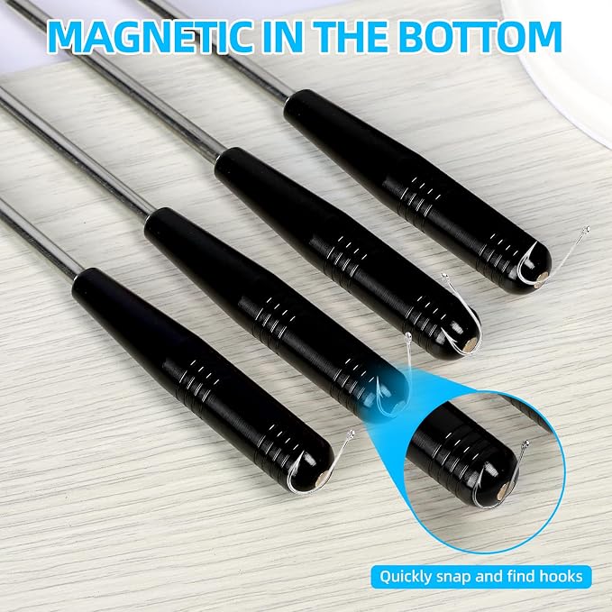 Fish Hook Remover Tool,Fishing Hook Quick Removal Device,Fishing Gear Security Extractor Equipment Kits for Adult,Hook Extractor Accessories Tools with Storage Tube,4Pcs