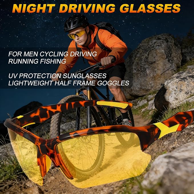 4 PACK Polarized Sport Sunglasses for Women Men UV Protection,Running Cycling Fishing Sunglasses Outdoor