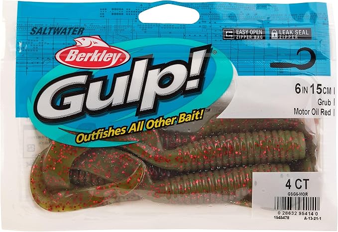 Berkley Gulp! Grub Saltwater Fishing Soft Bait