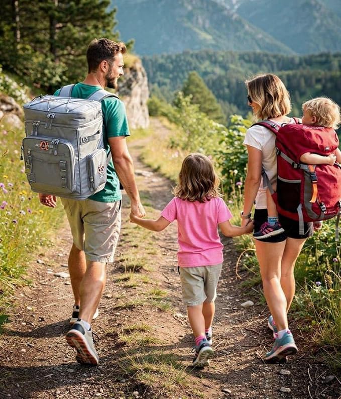 Alphasonik Cooler Backpack 40 Cans Insulated Backpack Cooler for Men & Women, 2 Leak Proof Compartments Coolers Bag for Beach Travel Picnic Hiking BBQ Fishing Outdoor Camping